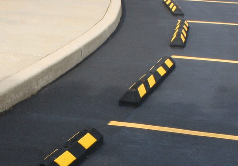 parking stop block installation